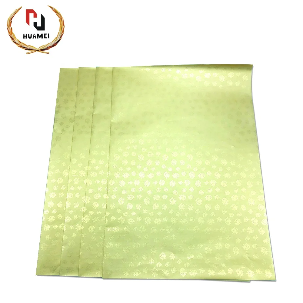 
Golden Flower embossed aluminum foil composite paper chocolate candy aluminum foil 65g manual / automatic wrapping paper 
