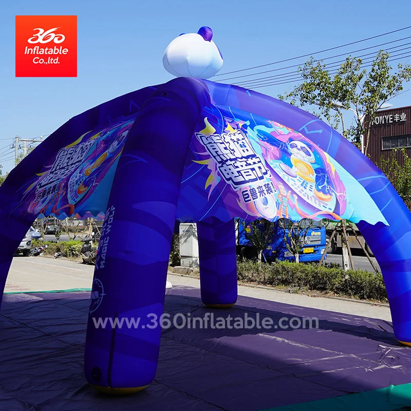 Custom Advertising 6X3  inflatable Canopy Spider Inflatable Tent Camping Outdoor Type Tent