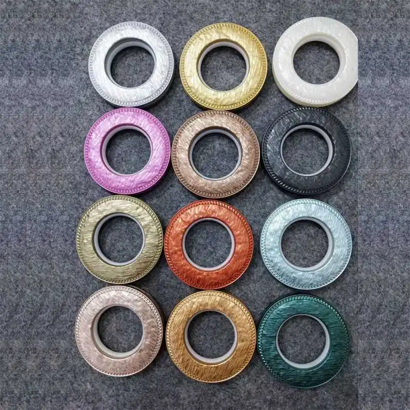 Rings PP Curtain Eyelets Rideau Accessories Cortinas Accesorios Rideaux Argolla Para Cortina Colorful Plastic Manufacture ABS