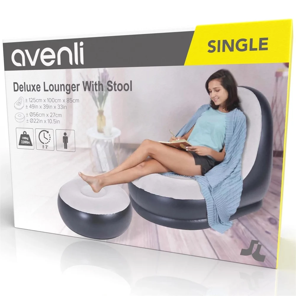 Современный надувной диван Avenli air 125x100x85 см оптовая продажа с