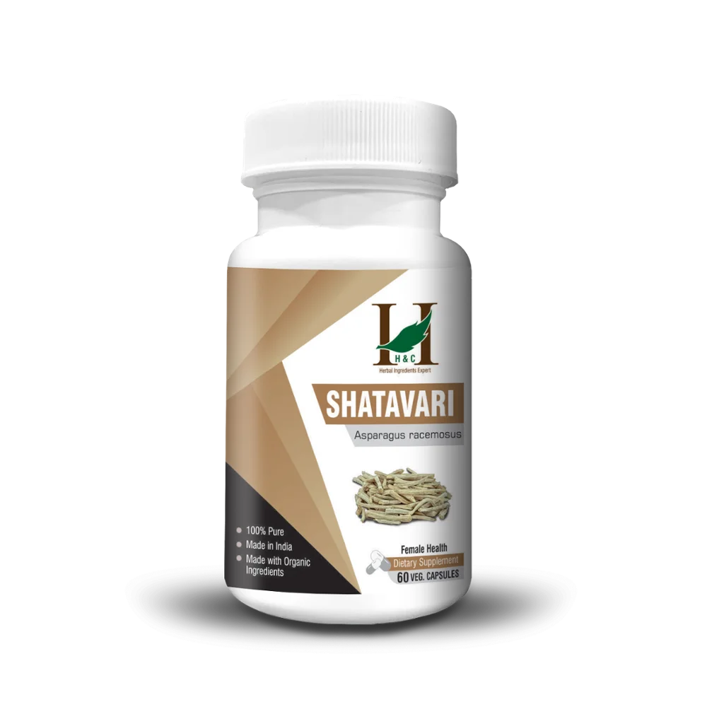 H&C Shatavari Capsules (Asparagus racemosus) - 450mg, 60counts