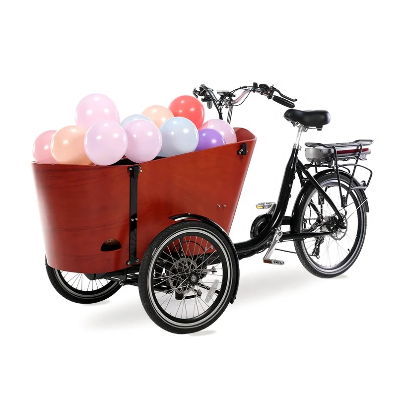 battery powered bicycle for mother and kids classic cargo bike bakfiets for factory sale
