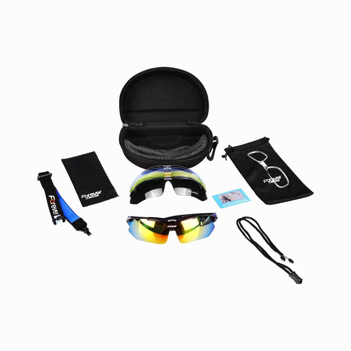 
Cycling Glasses Motorcycle Road Mountain Bike Wind Mirror Men And Women Sports Sunglasses Polarized Day And Night Vision 