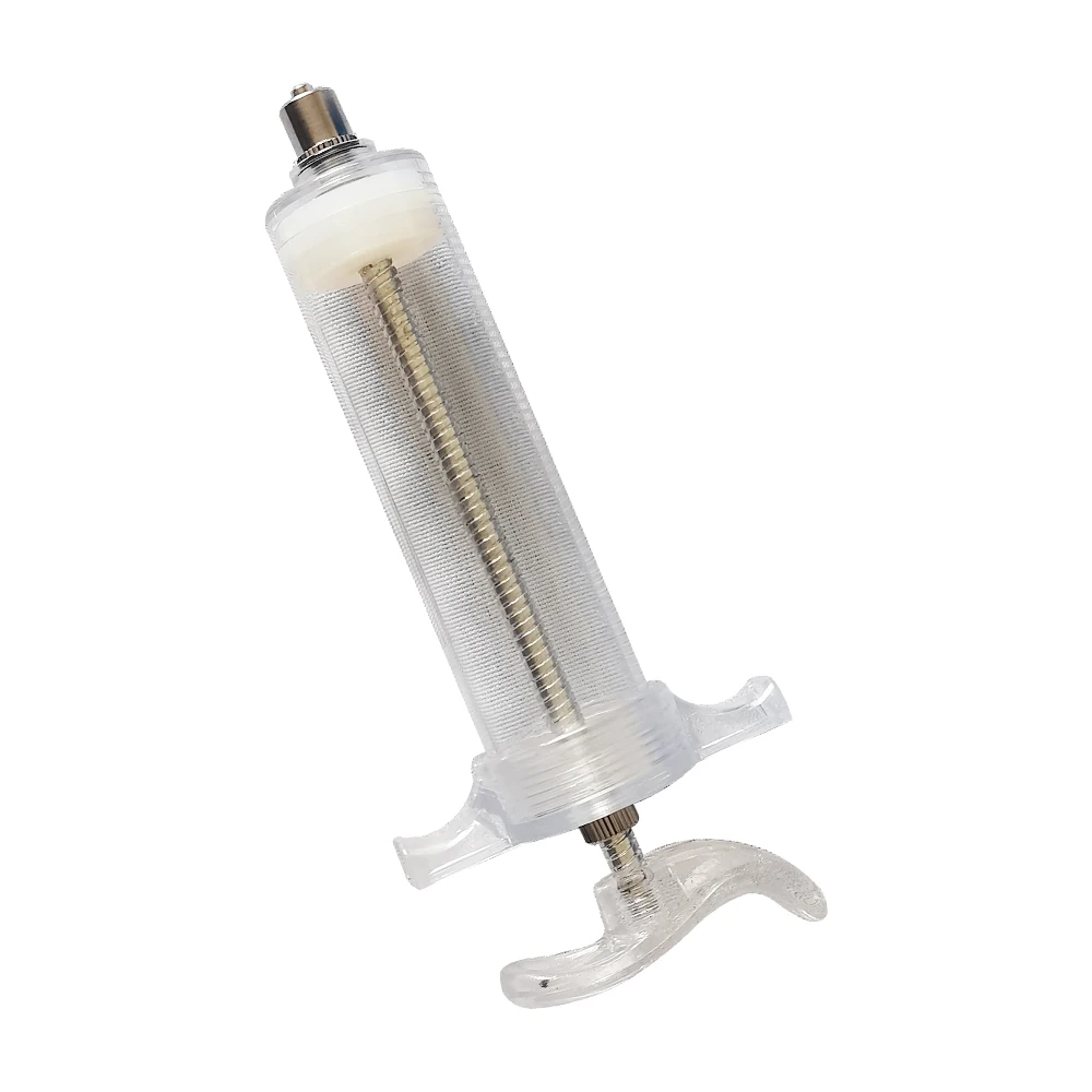 Precision Plastic Steel Syringe Veterinary Veterinary Equipment Tools Injection Medicine Device Pig Cattle Chicken Syringe