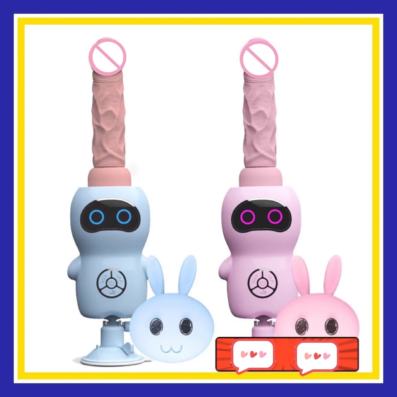 Sex Toys Remote Control Cartoon Female Masturbation Intelligent Robert Heating Vibrating Robert Dildo Machine