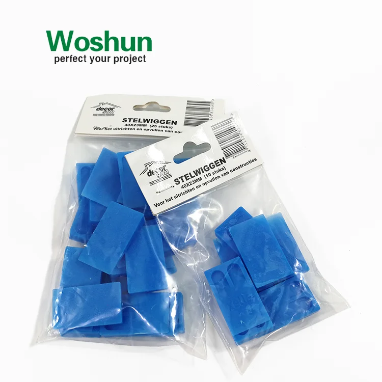 Plastic Wedge Shims Door & Window Frame  Accessories Plastic Packers Door Stopper Floor leveler Shim Tile Leveling Wedge Spacers