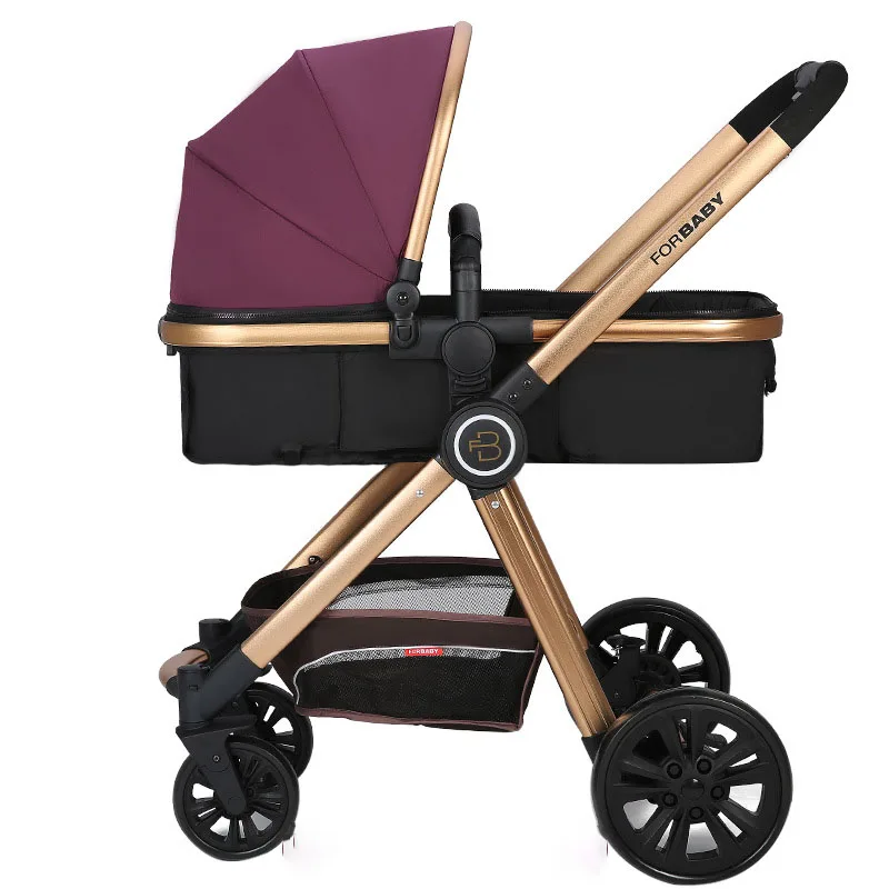 High Quality Fashionable Baby Kinderwagen 3 in 1 Compact Stroller Luxury Pram for Newborn