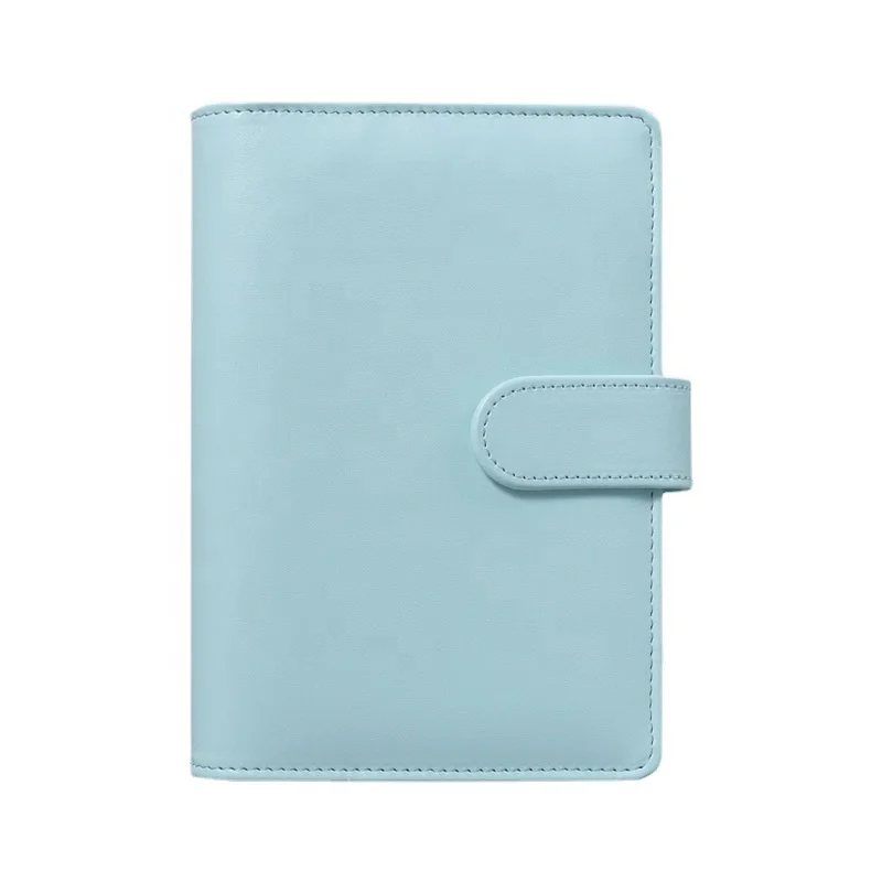 wholesale customized planner diary notebooks a5 a6 a7 ring binder budget pu leather binder clip notebook