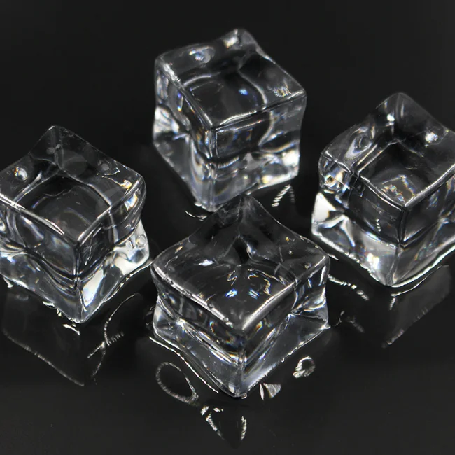 25mm Artificial Ice Cubes Acrylic Plastic Ice Cube For Bar Party Wedding Photography Props