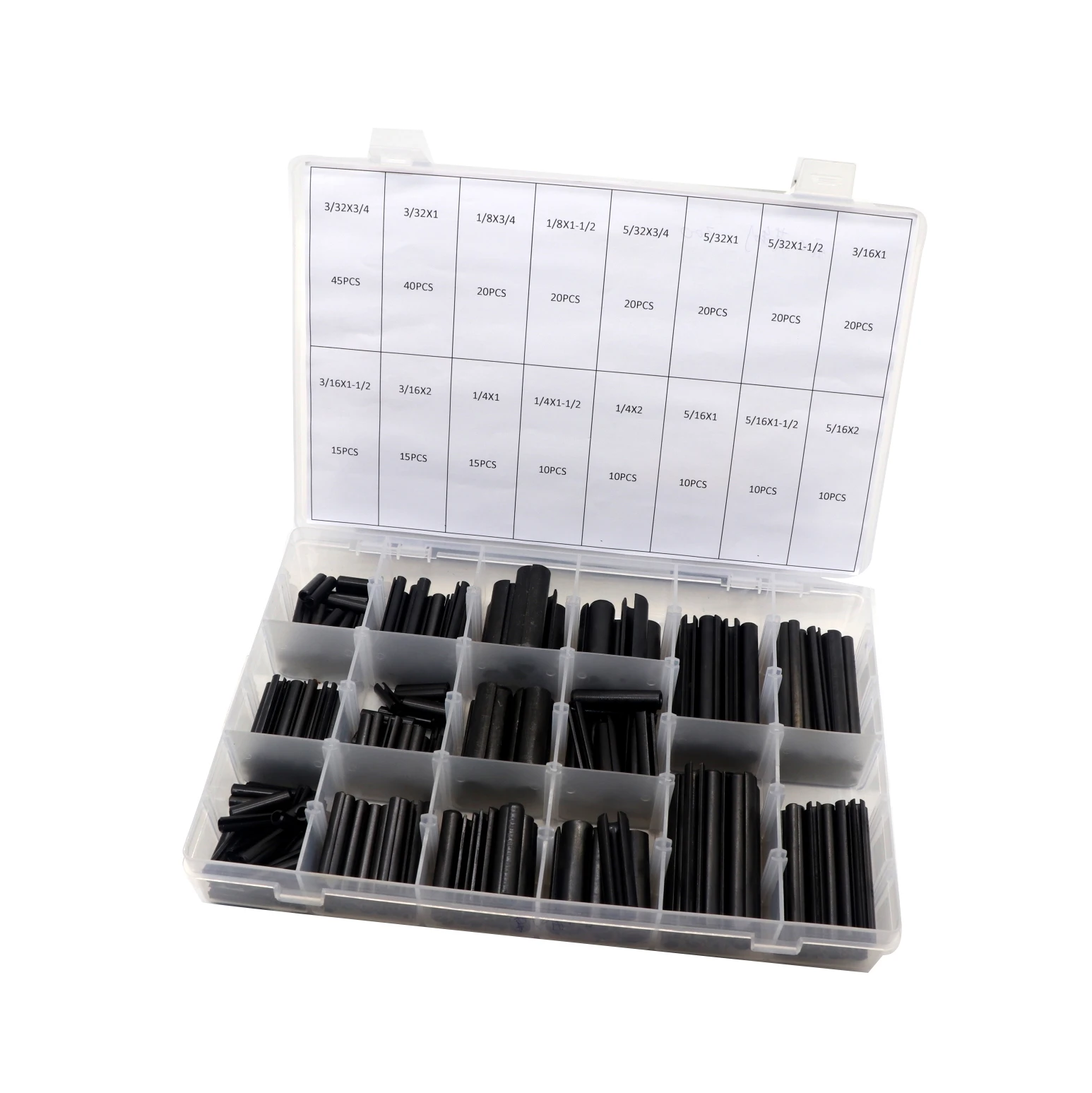 SYD-1081 DIN1481 inch hollow spring pin cylindrical pin dowel split spring rolling pin Assortment