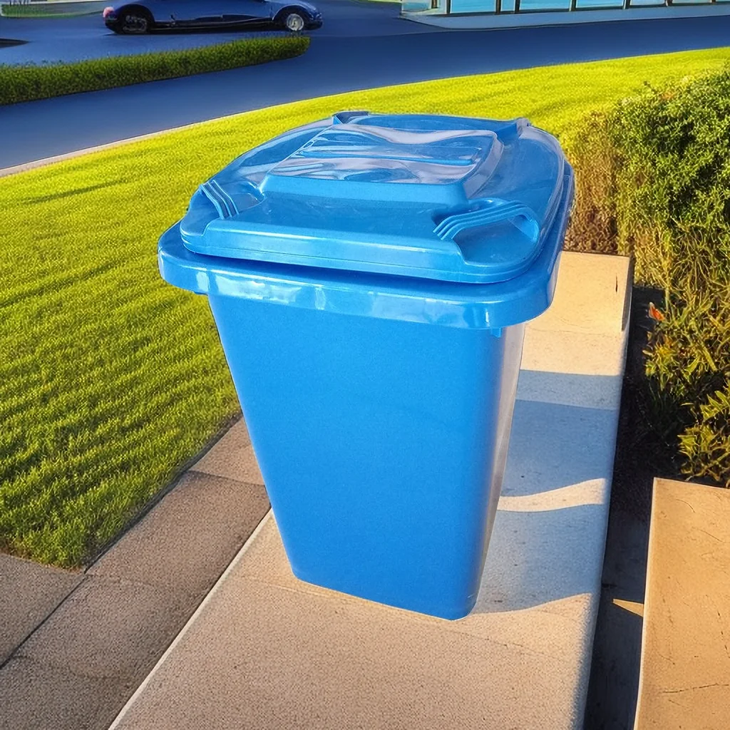 OEM 30 Liters Trash Can Container Outdoor Street Recycling Waste Bins Plastic Dustbin Sale By Manufacturer