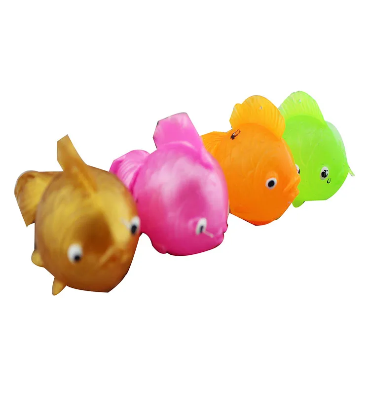 Лидер продаж, оптовая продажа, забавные разноцветные экологически чистые мячи для снятия стресса из термоэластопласта, Золотая Рыба, игрушки с вентиляционными шариками