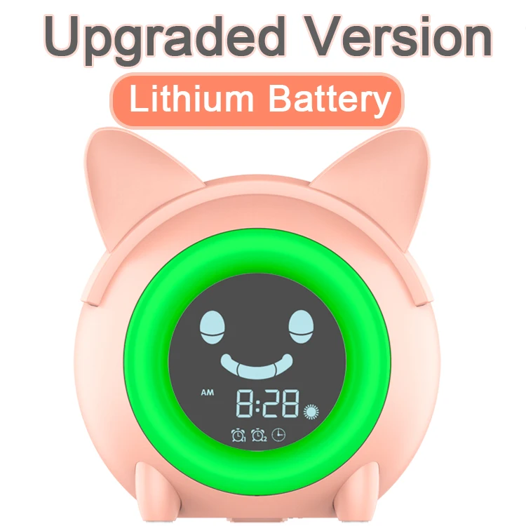2021 lcd nap Desk & Table Clocks night light kids sleep trainer Digital & Analog-Digital alarm Clocks