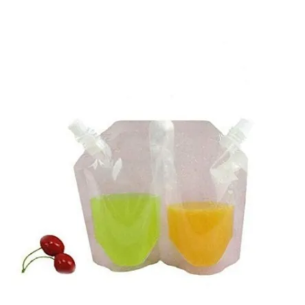 Manufacture hot sales daily reusable foldable plastics pe pa pet juice pouch bag