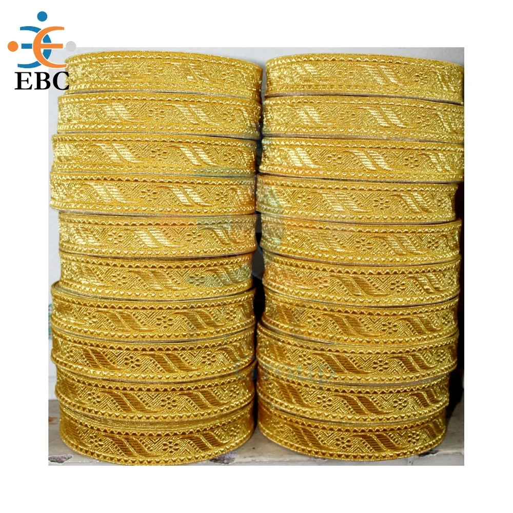 OEM French Sleeve Braid Officer Sleeve Rank Tresse Gold Silver Braid Lace Galloon Ribbon High Quality Factory Direct Textile