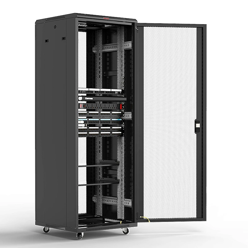 AMPCOM 37U Rack Cabinet Network Panel Server Cabinet for Computer Room Networking Construction