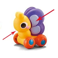 2024 Kids new soft rubber animal rubber car toy fun sensory cartoon inertia mini rubber car toy