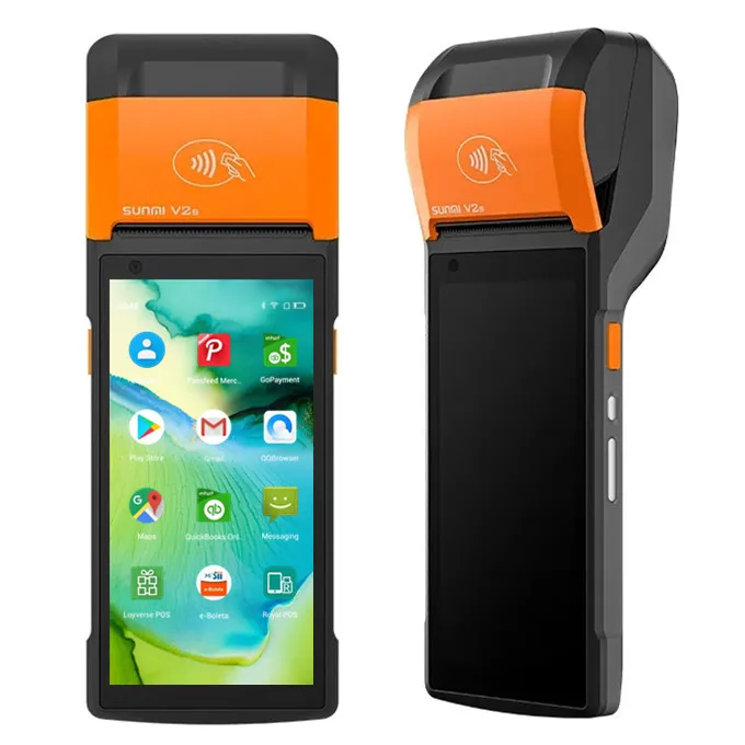 V2S Sunmi Tablet Pos-Система Android 11 NFC кард-ридер Сканер Принтер Оффлайн Pos-машина Розничная торговля Pos-устройство для малого бизнеса