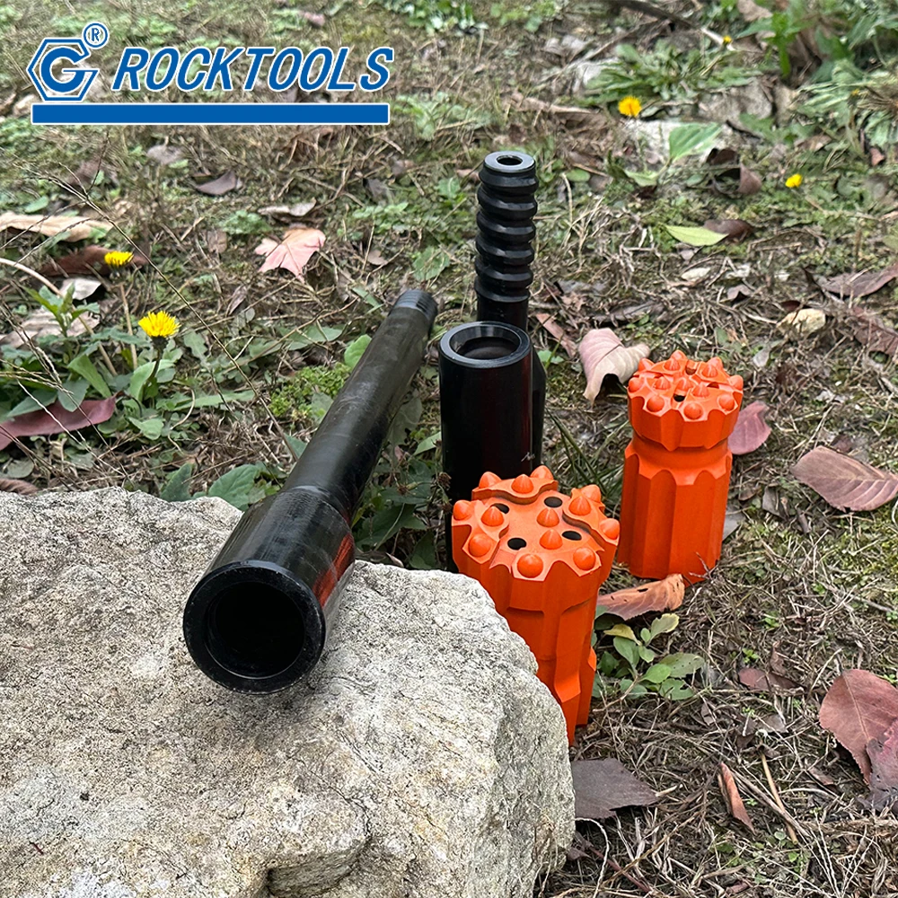 Top Hammer Mining Machine Drill Hole Rock Tools Drill Rod Button Bit