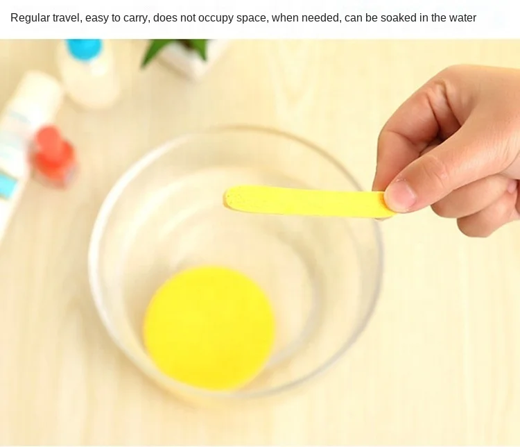 Compression Face Wash sponge 12 Cleansing Sponges PVA Compression Strips makeup wipes reusable cotton pads cleaning sponge