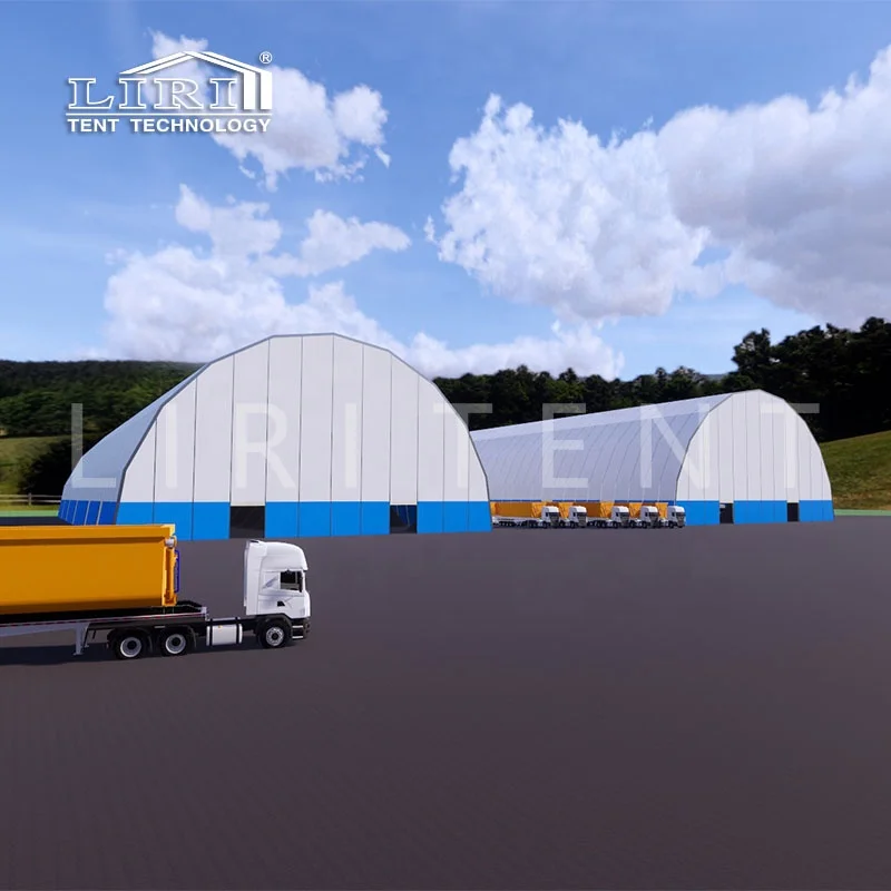 Waterproof and Dust Proof Circular Arched Coal Storage Warehouse Tent for Sale