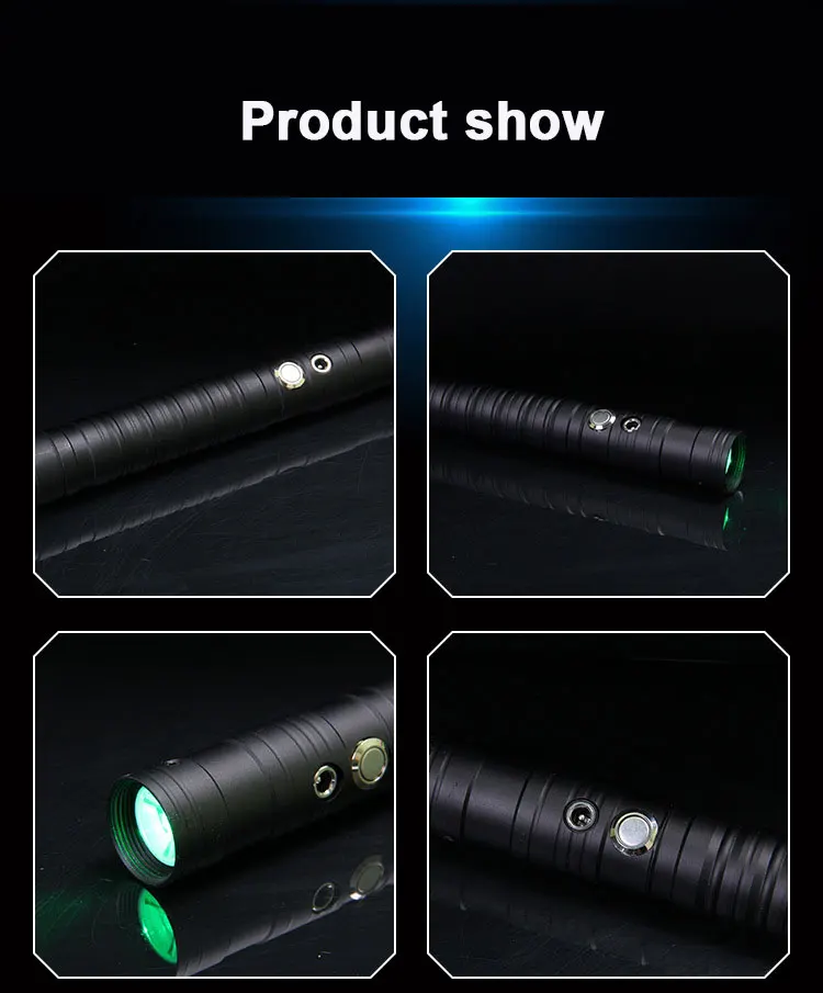 LED Light Sword Flashing Metal Laser 7 Colors Separable Alloy Handle RGB Saber Kids Cosplay Props