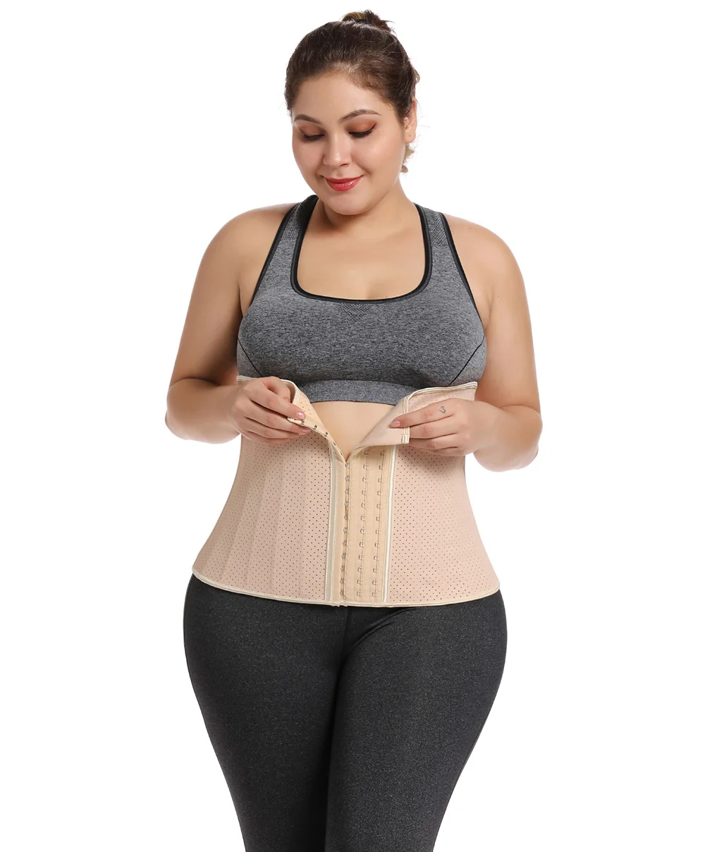 
Body Shaper Shapewear Double Compression Trimmers Latex Cincher Slimming Belts Tummy Trimmer Waist Trainer Latex Suit Women 