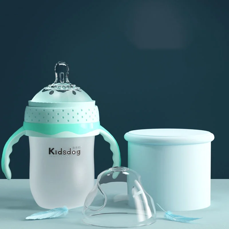 Детские бутылочки большого калибра из силиконового материала экструдированные для кормления против вздутия живота капель Бутылочки новорожденных