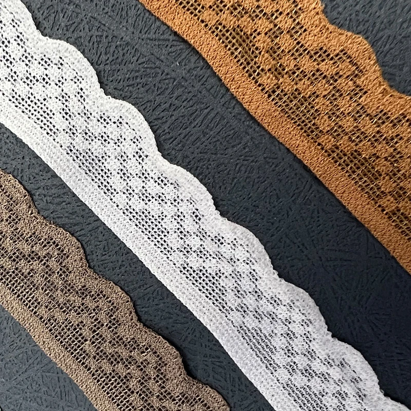 Factory direct sales color spot lace elastic lace textile clothing accessories handmade DIY decorative ribbons