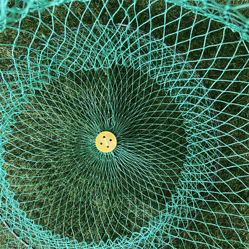 2024 Best Selling Commercial Coiled Steel Frame Portable Foldable Nylon Monofilament/Multifilament Underwater Aquaculture Trap