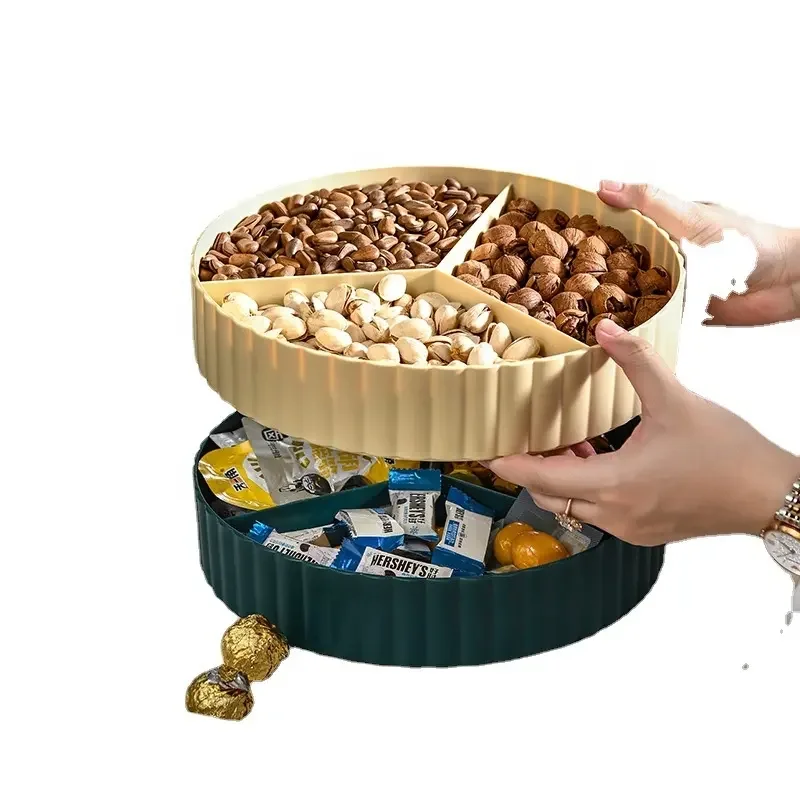 Новый дизайн тарелки для конфет десертные оптовая продажа контейнер еды пшеничная солома тарелка сушеных фруктов поднос со змеями с крышкой