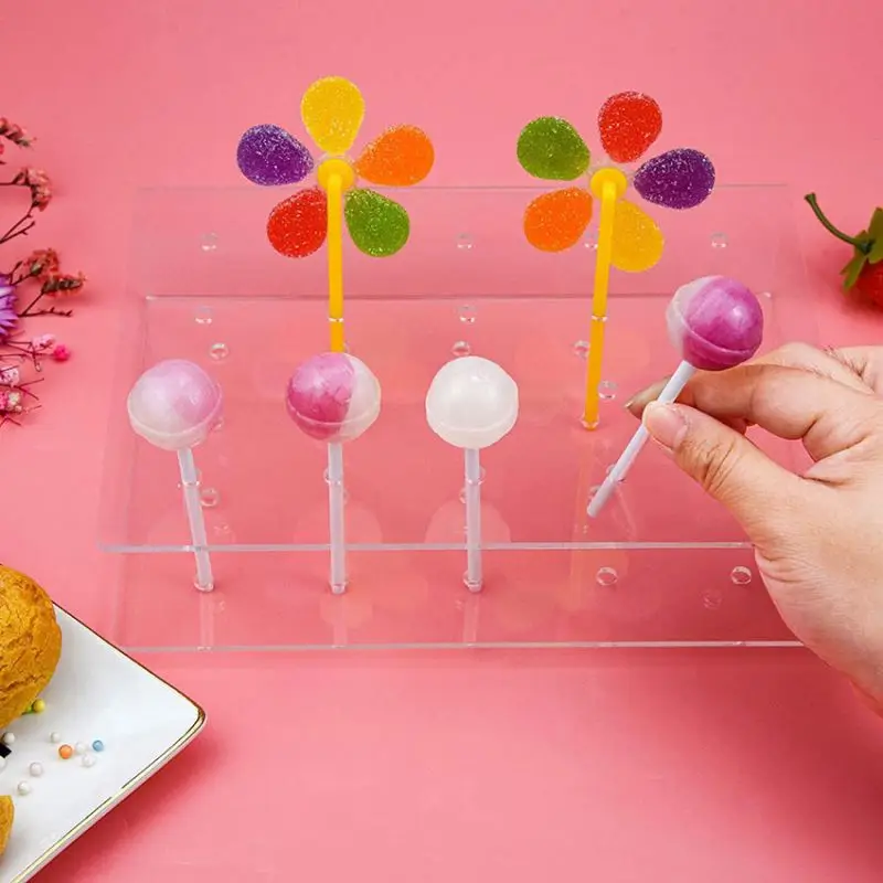 Spring Sign Clear Acrylic Lollipop Holder Cake pop display rack Sticks Lollipop Stand