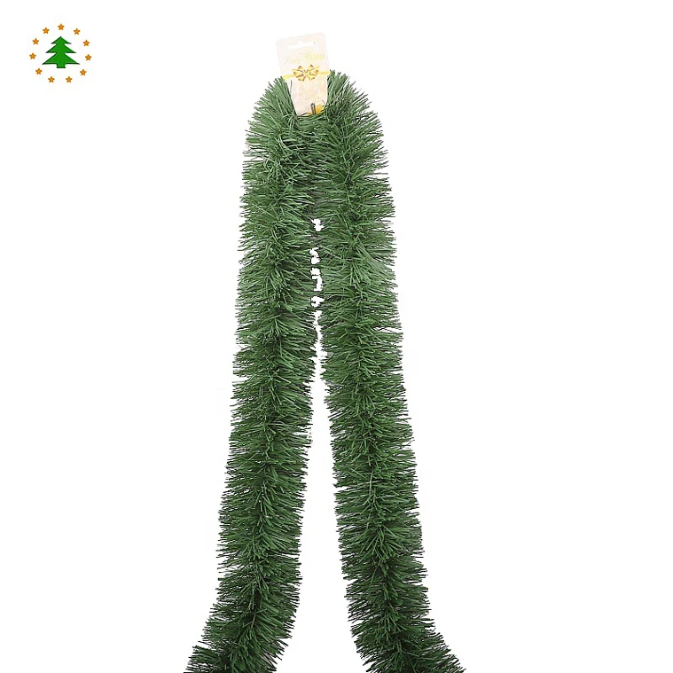Factory direct sales custom color christmas tree  tinsel garland for europe