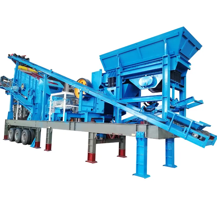 200tph Capacity Mining Quarry Granite Basalt Limestone Gravel Crushing Machine Price, Primary Concrete Rock Mobile Stone Crusher