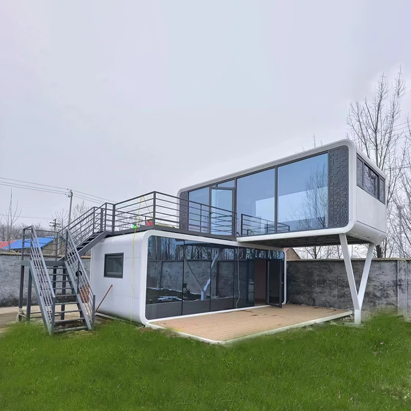 Outdoor Modern Apple Cabin Sleeping Container House Prefabricated Modular Houses moveable  prefabricated house