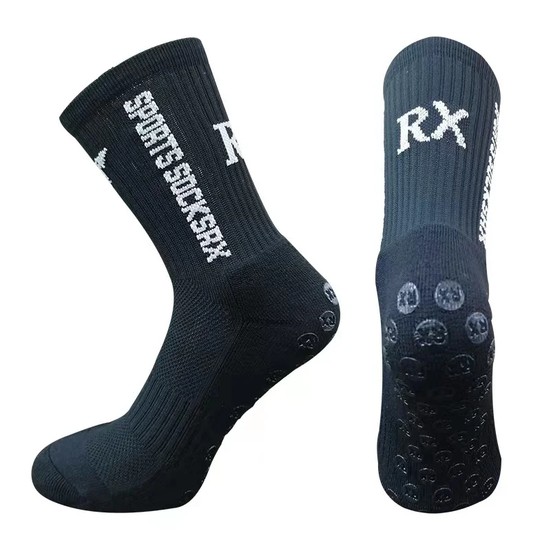 Medias de futbol profesional new design professional quality Non Slip Soccer Sports Grip Socks for Men