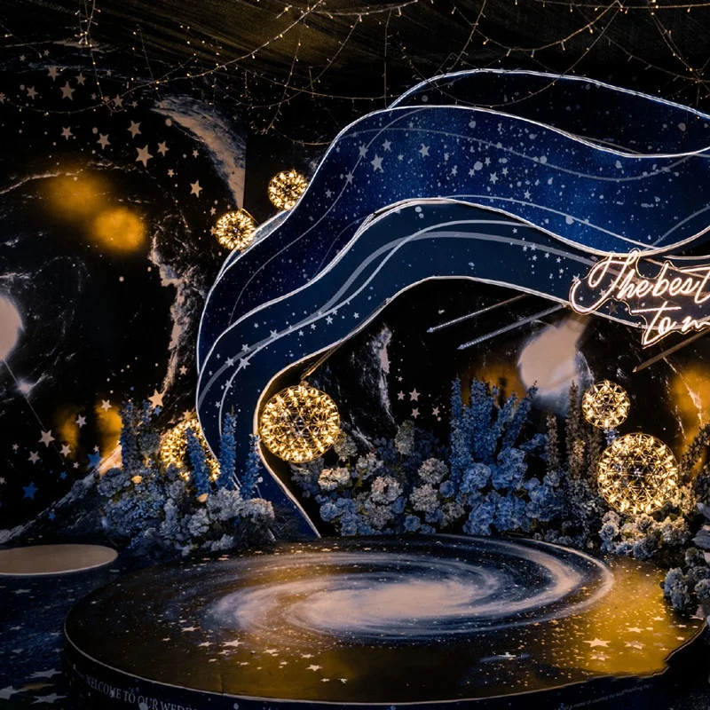 High Quality 10-Piece Wedding Ceiling Luminous Lamp Plastic Decor Stage Restaurant Shopping Mall Window