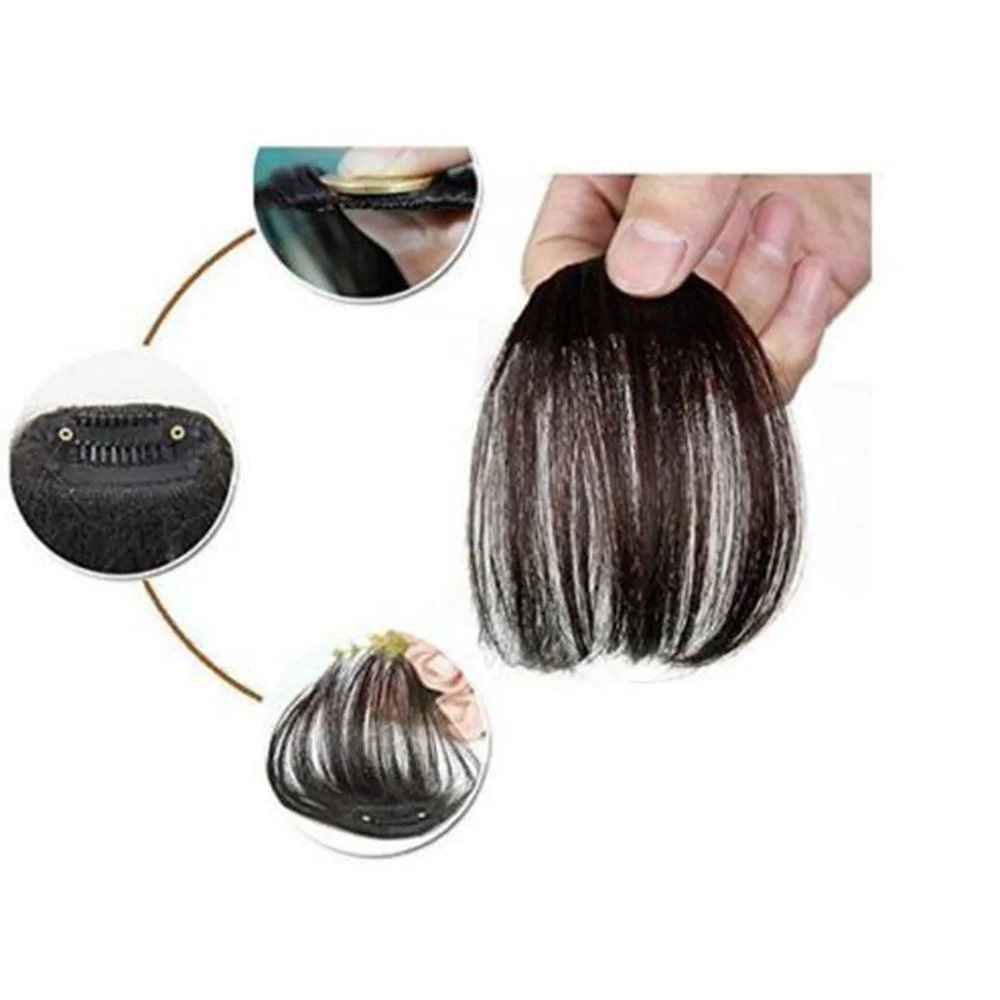 Hair Clips Fringe  False Synthetic Hair On The Clips Front Neat Bang Good Hair Styling Accessories