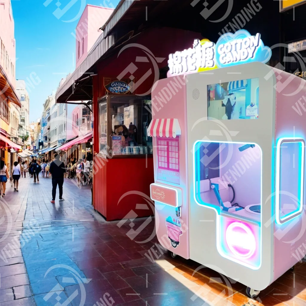 36-type Flower 4 Flavor Manufacturer Sale cotton candy Vending Machine