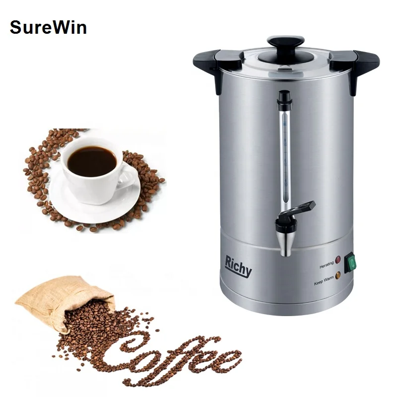 50 cup commercial coffee percolator Stainless Steel catering Coffee Urn Coffee Machine for church hotel wedding using