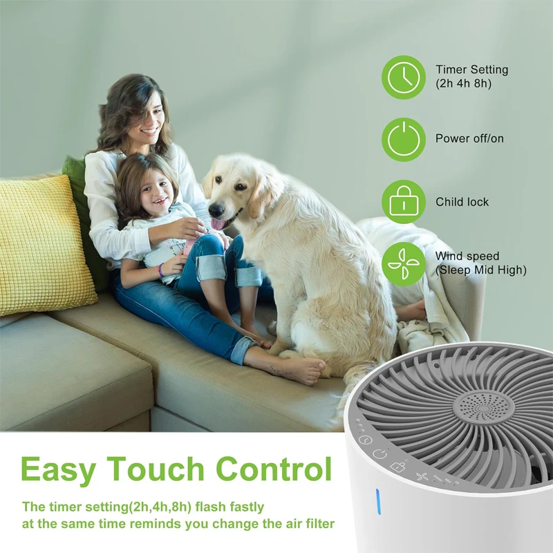 H11 HEPA 3 in 1 filter air purifier with essential oil quiet small
