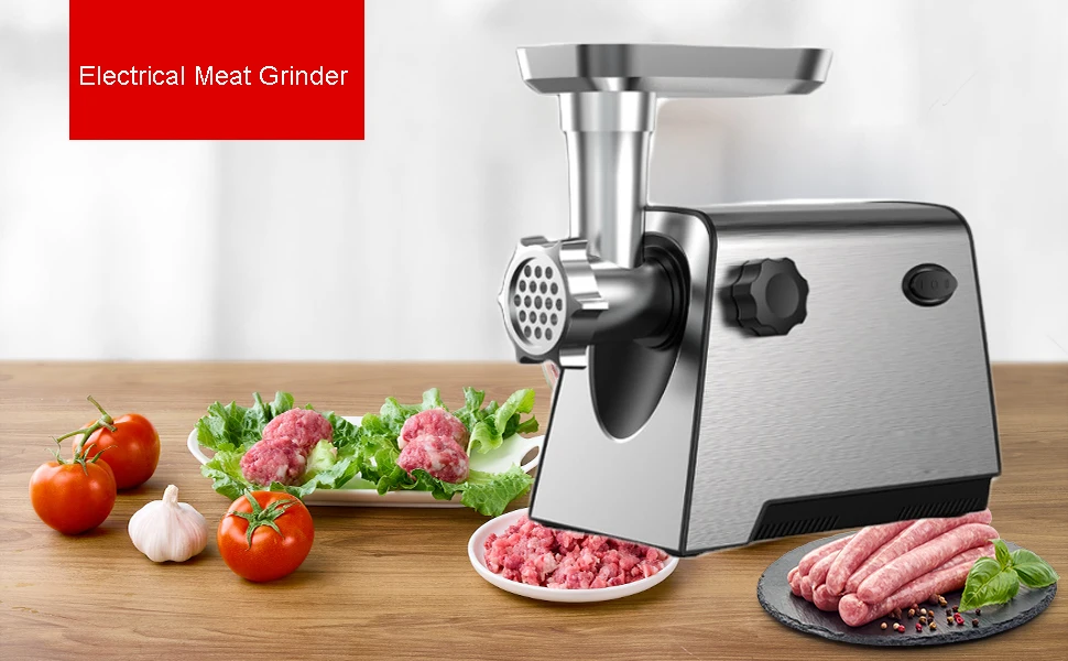 Home use stainless  steel  Multifunction 3 in 1 electrical Meat grinder