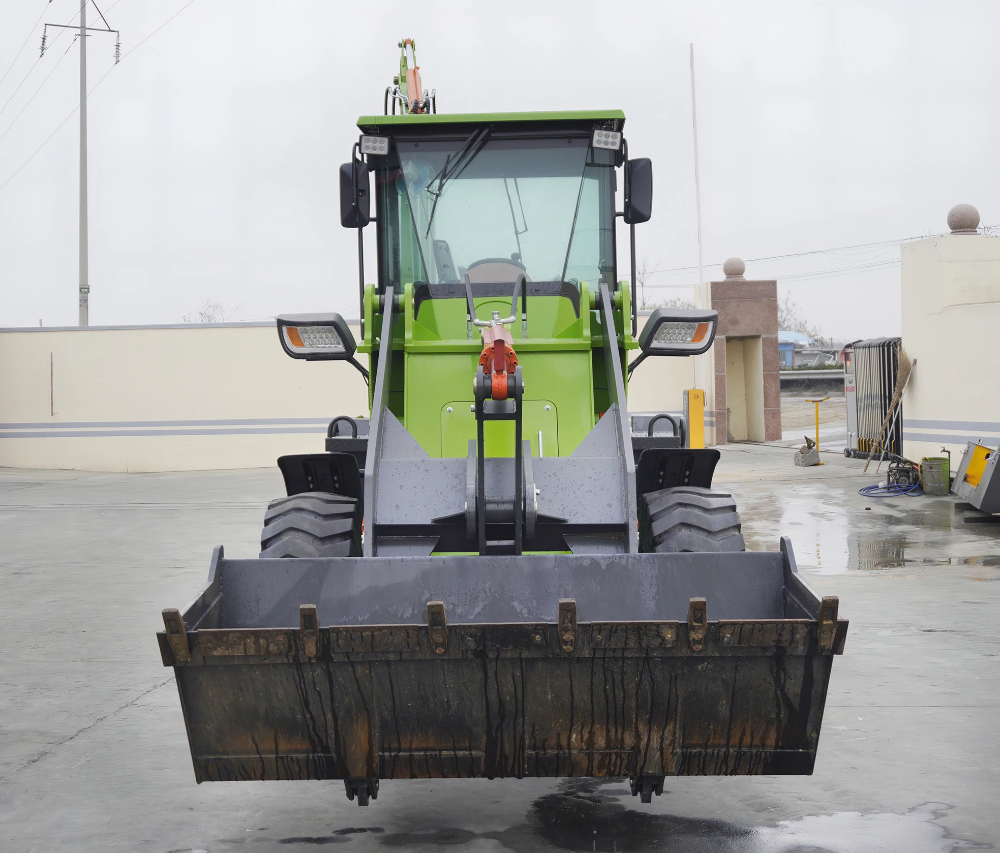 LUGONG LX942-45 2 Ton Hydrodynamic Transmission Backhoe Loader with One Year Warranty