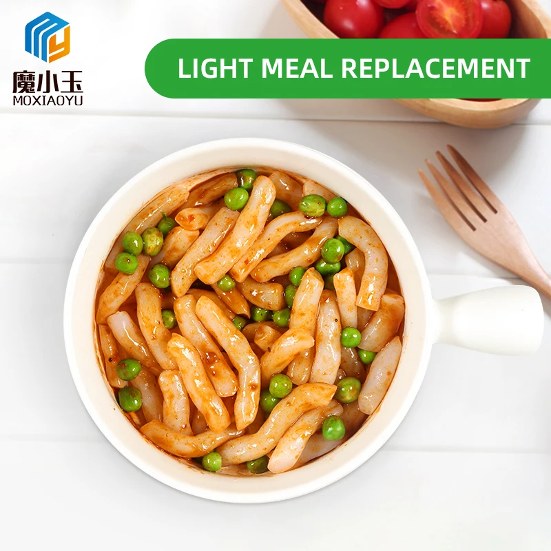 Hot Selling No Additives Low Carb Keto Friendly Foods Feel Fullness Fast Food Sweet Spicy Flavor Konjac Rice Cake