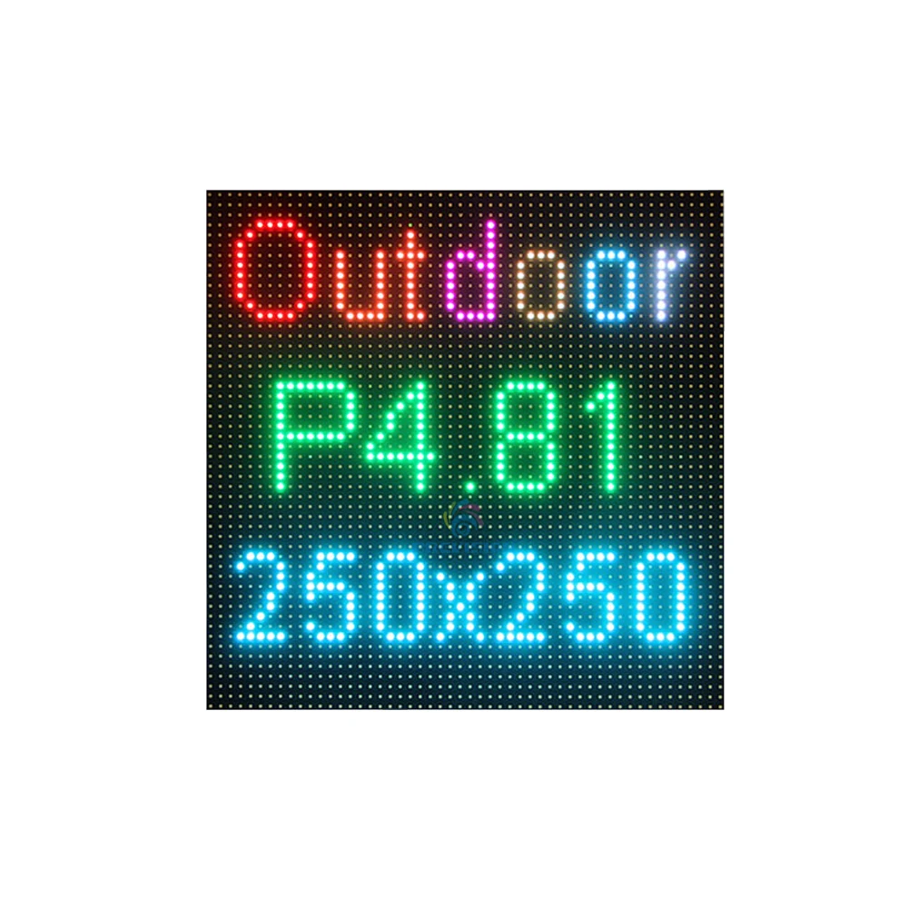 P4.81 RentalLed Module Full RGB 4.81mm Pixel Pitch Led Matrix Tile in 250*250mm with 2704 dots 1/13 Scan 1750 Nits