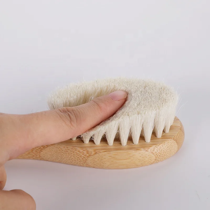 Creative art high quality natural wooden brush comb set soft bristles hairbrush  bristles baby hair brush
