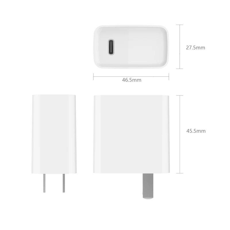 
20W Wall Type C Pd Charger with CE FCC ETL RoHS 3C certificates 