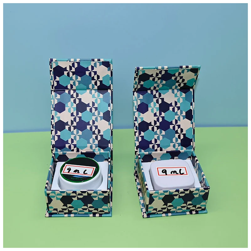 Glass Jars Or Cosmetics Packaging Boxes Concentrated  Container Glass Jar Paper Packaging Box With Cover