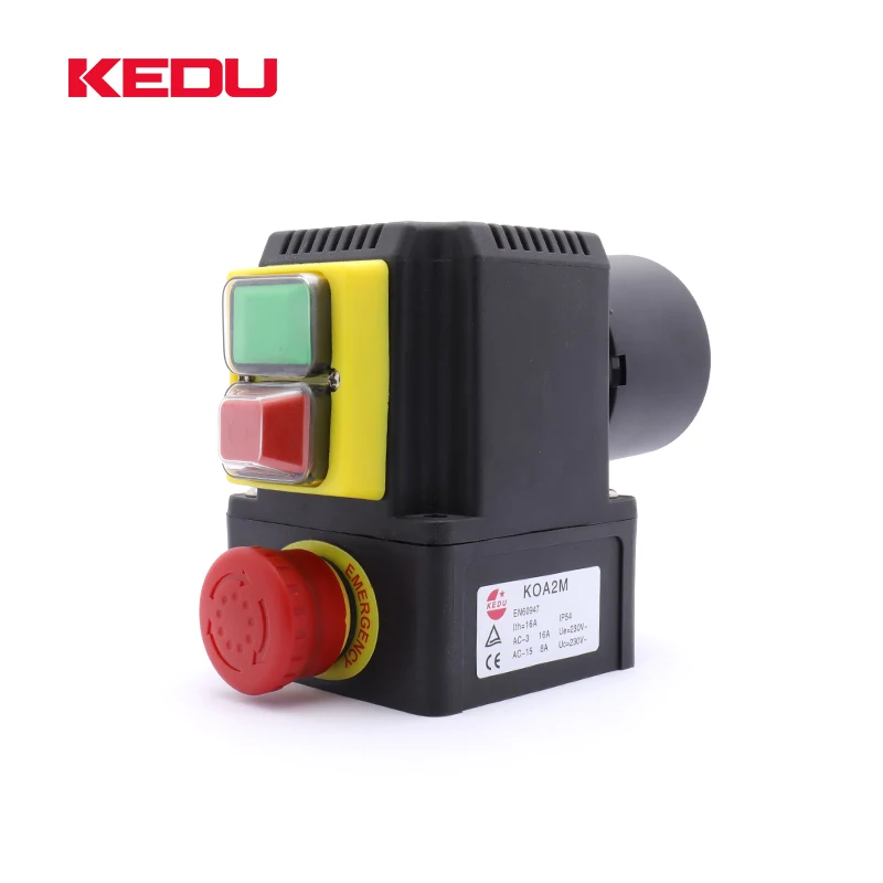 KEDU 400V Emergency Stop Button Electromagnetic Switch With CE,TUV Approval KOA1M