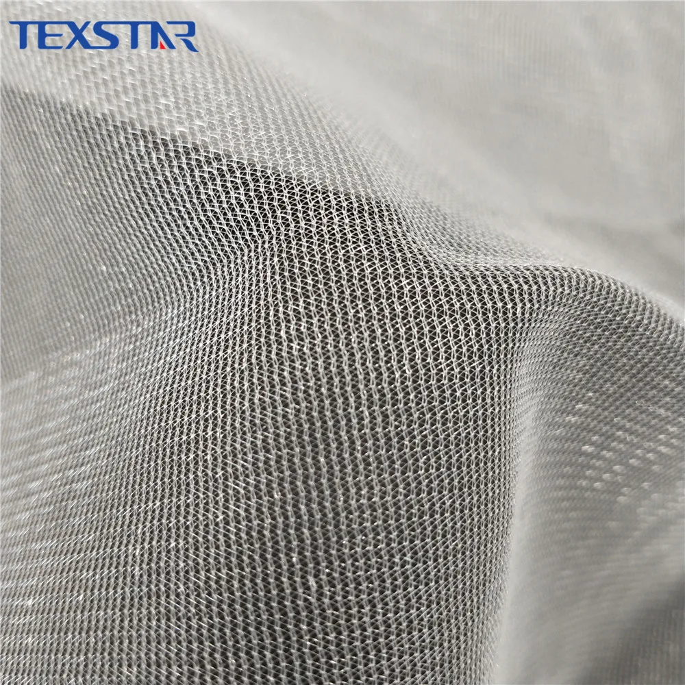 100% polyester shiny tricot tulle mesh fabric for tutus lining and embroidery